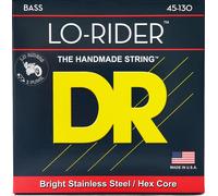 DR Strings Jeu de cordes pour basse Lo-Rider MH5-130 Acier inoxydable 5 cordes Medium à Heavy 45-130