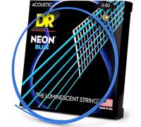 DR Strings NBA-11 Neon Blue Jeu de cordes pour guitare acoustique