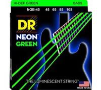 DR String NGB-45 Neon Green Jeu de cordes pour guitare basse