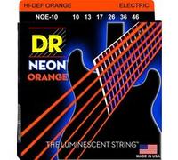 DR Strings Jeu de cordes pour guitare électrique NOE-10 Neon Orange 10-46 (010)