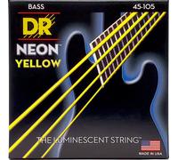 DR Strings Cordes NYB-45 Jaune néon