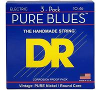 DR Strings PHR-10 Pure Blues 3-Pack Cordes pour guitares électriques