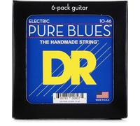 DR Strings Pure Blues PHR-10-6PK - E-Gitarre Medium 10-46 6er Set