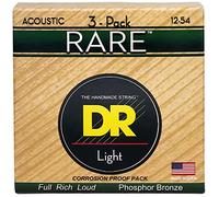 DR Strings Rare Phosphor Bronze Lot de 3 cordes pour guitare acoustique Light 12-54 (RPM-12-3PK)