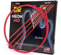Dr Strings Red Devils - Extra-life Rouge Coated Bass 5 cordes 45-125