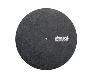 Dr Suzuki Tapis de DJ Feutrine 12 Pouces Gris