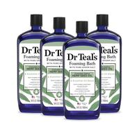 Dr Teal's Foaming Bath with Pure Epsom Salt, Cannabis Sativa Hemp Seed Oil, 34 fl oz (Pack of 4) (Packaging May Vary)