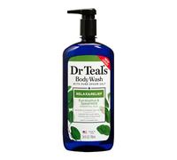Dr Teal's Le lavage et le soulagement de corps ultra-hydratant se détendent avec la menthe verte d'eucalyptus, once once 24 liquide