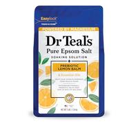 Dr Teal's Solution de trempage au sel d'Epsom pur - Mélisse prébiotique aux huiles essentielles - 1,36 kg