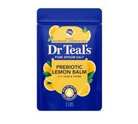 Dr Teal's Solution de trempage au sel d'Epsom pur - Mélisse prébiotique aux huiles essentielles - 1,36 kg