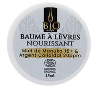 Miel de Manuka Baume Lèvres Huile de Coco Argent Colloïdal Bio 15ml