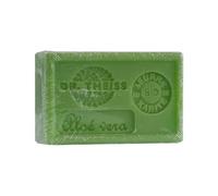 Dr Theiss - Savon de Marseille Aloe Vera - Pain de Savon au Beurre de Karité Bio et à l'Huile d'Olive Bio - Savon de Marseille Authentique - 125gr