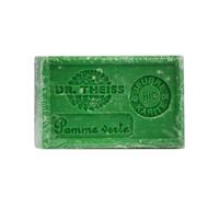 Dr Theiss - Savon de Marseille Pomme Verte - Pain de Savon au Beurre de Karité Bio et à l'Huile d'Olive Bio - Savon de Marseille Authentique - 125gr