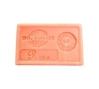 Dr Theiss - Savon de Marseille Rose - Pain de Savon au Beurre de Karité Bio et à l'Huile d'Olive Bio - Savon de Marseille Authentique - 125gr