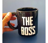 Dr. Troll Le mug Boss, 33 cl. Tasse de Petit déjeuner en céramique Noire. Mug pour Le Plus Grand Patron