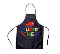 Dr. Troll Tablier fan art Super Chef avec le style de Mario, Noir , Taille Unique