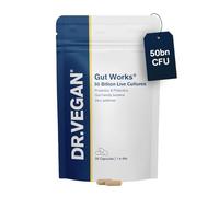 DR.VEGAN Gut Works® | 50 milliards de cultures vivantes | Pré-et probiotique | 30 capsules végétaliennes | 1 par jour