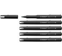 Dr!Ver M - Stylo Feutre Pointe Moyenne - Lot X 5 Stylos Feutre Pointe Nylon 0,8mm - Vert