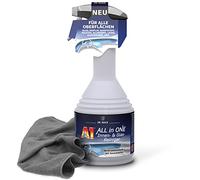 Dr. Wack A1 All in One Nettoyant intérieur et vitres 500 ml - pour verre, plastique, coussin, alcantara, cuir, vernis piano, etc. + chiffon microfibre de qualité supérieure 300 g/m² 40 x 40 cm