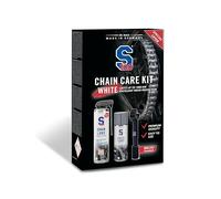 Dr. Wack - Kit Entretien White pour Chaîne de Moto S100 - Lubrifiant Chain Lube + Nettoyant Chain Cleaner + Brosse Spécialisée - Protection Premium Contre Usure & Corrosion - Fabrication Allemande