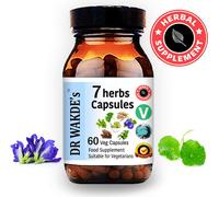 DR WAKDE'S 7 Herbes Capsules | 60 Vegi Caps | Supplément ayurvédique | Végétalien | 100% Herbes | Rabais de quantité | Expédition le jour même