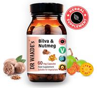 DR WAKDE'S Bilva & Nutmeg Capsules | 60 Vegi Caps | Supplément ayurvédique | Vegan | 100% Herbes | Rabais de quantité | Expédition le jour même