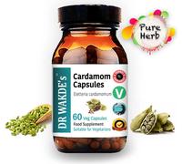 DR WAKDE'S Cardamome Caps | 60 Vegi Caps | Supplément ayurvédique | Vegan | 100% Herbes | Rabais de quantité | Expédition le jour même