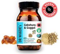 DR WAKDE'S Gokshura & Guggul Capsules | 60 Vegi Caps | Supplément ayurvédique | Vegan | 100% Herbes | Rabais de quantité | Expédition le jour même