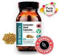 DR WAKDE'S Graines de coriandre en gélules | 60 Vegi Caps | Supplément ayurvédique | Végétalien | 100% plantes | Rabais de quantité | Expédition le jour même