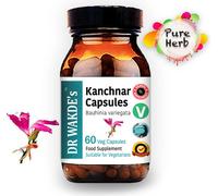 DR WAKDE'S Kanchnar Capsules (Bauhinia variegata) | 60 Vegi Caps | Supplément ayurvédique | Végétalien | 100% Herbes | Rabais de quantité | Expédition le jour même