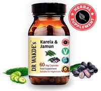 DR WAKDE'S Karela & Jamun Capsules | 60 Vegi Caps | Supplément ayurvédique | Vegan | 100% Herbes | Rabais de quantité | Expédition le jour même