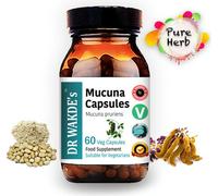 DR WAKDE'S Mucuna Capsules (Kapikacchu | Haricot à gratter) | 60 Vegi Caps | Supplément ayurvédique | Végétalien | 100% Herbes | Rabais de quantité | Expédition le jour même