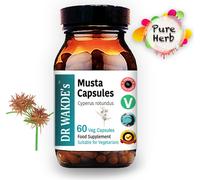 DR WAKDE'S Musta Capsules (Cyperus rotundus) | 60 Vegi Caps | Supplément ayurvédique | Vegan | 100% Herbes | Rabais de quantité | Expédition le jour même