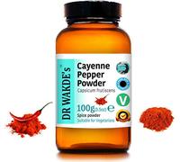 DR WAKDE'S Poudre de poivre de Cayenne (Capsicum frutescens) - 100 g (3,5 onces) | Poudre pure, crue et séchée | Herbes ayurvédiques | Végétalien | Rien à ajouter