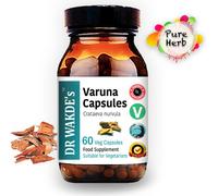 DR WAKDE'S Varuna Capsules (Crataeva nurvula) | 60 Vegi Caps | Supplément ayurvédique | Végétalien | 100% Herbes | Rabais de quantité | Expédition le jour même