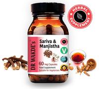 DR WAKDE'Sariva & Manjistha Capsules | 60 Vegi Caps | Supplément ayurvédique | Végétalien | 100% Herbes | Rabais de quantité | Expédition le jour même