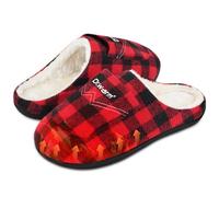 Dr.warm Chaussons chauffants rechargeables pour homme et femme, rouge, 35/36 EU
