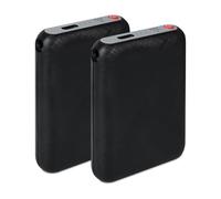 Dr.warm Lot de 2 batteries lithium-polymère pour chaussons chauffants 5000 | Avec port de charge de type C, rechargeable, contrôle de température à 3 niveaux, pour chaussons chauffants Dr.warm