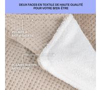 Dr. Watson Deluxe XXL Couverture chauffante 160 W 9 niveaux de température 200 x 180 cm
