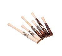 Dr. Watson - Fume-cigarettes, Ensemble de 6, convient aux cigarettes de taille regular, Fait à la main en bois naturel (Broderie)