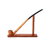 Dr. Watson - Pipe à Tabac - Gandalf, 81 Série de Collection, Faite à la Main en Bois de Poirier (Doré)