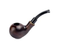 Dr. Watson - Pipe en bois pour tabac, Fabriquée en bois de poirier, Compatible avec filtre 9mm, Livrée avec une pochette, En boîte (Classique, Marron)