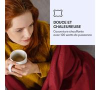 Dr. Watson XL Couverture électrique 120 W 3 niveaux de température Panneau de commande 180 x 130 cm