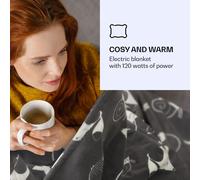 Dr. Watson XXL Couverture électrique 3 niveaux de puissance lavable 200 x 180cm Coral Fleece