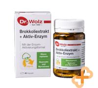 DR. WOLZ Brokkoli Extrakt Activ Enzym 60 Capsules Glucoraphamine Quercétine