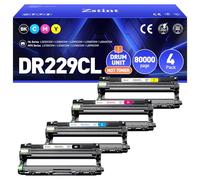 DR229CL Lot de 4 tambours non toners, compatibles avec Brother DR-229CL Tambour d'imagerie MFC-L3720CDW MFC-L3780CDW HL-L3220CDW HL-L3280CDW HL-L3300CDW HL-L3295CDW L8245CDW MFC-L8395CDW