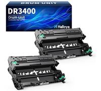 DR3400 DR-3400 Unité Tambour Compatible pour Brother DCP-L5500DN (2 Noir) | pour L6600DW HL-L5000D L5100DN L5100DNT L5200DW L6250DN L6300DW L6300DWT L6400DW L6400DWT MFC-L5700DN L5750DW L6800DWT