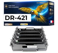 DR421 R-421 ompatible pour Brother DCP-L8410CDW HL-L8260CDW HL-L8360CDW MFC-L8690CDW MFC-L8900CDW Pack 1 Tambour 4 Couleurs rendement 50000 Pages unité Drum
