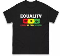 dr65QQCe Equality is Greater Than Division Shirt Gift for Black Teacher Human Rights Te