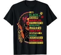 dr65QQCe I am Black History African Black History Month Women Girls Unisex T-Shirt